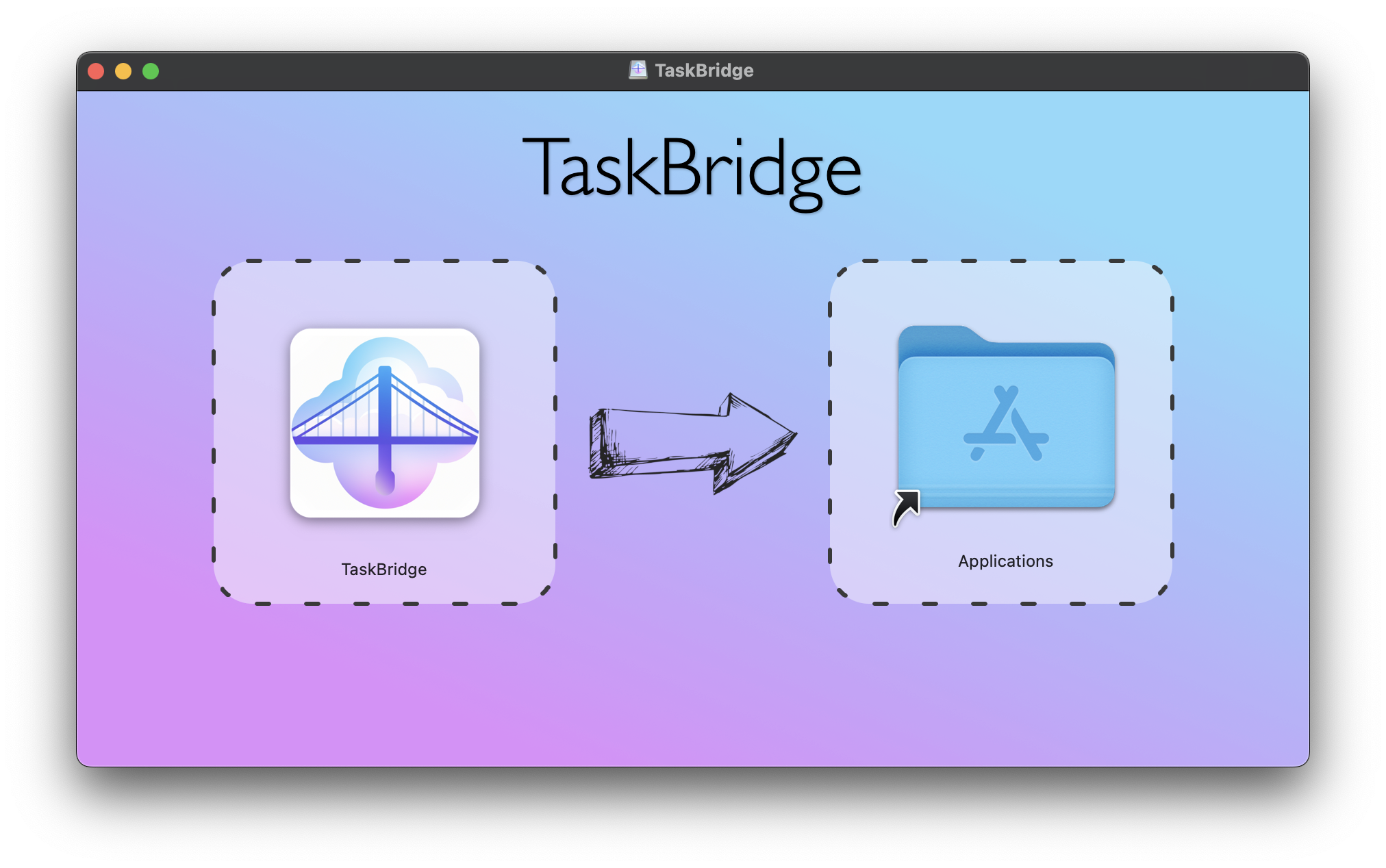 TaskBridge main screen