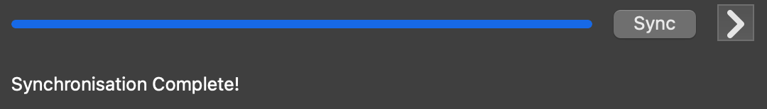 Sync complete